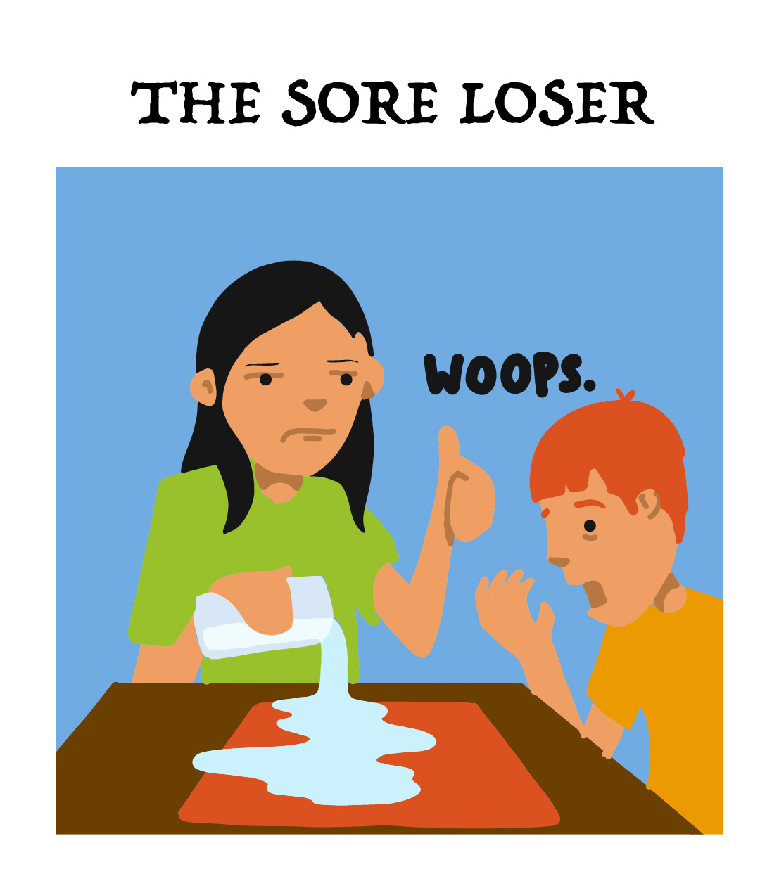 the sore loser, type 6 of the board game players