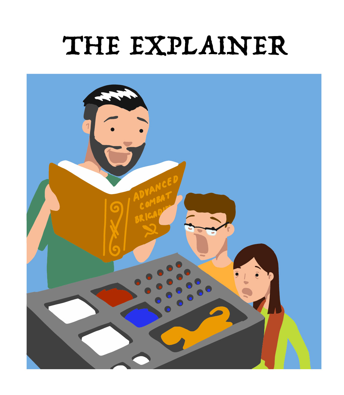 the explainer, type 9 of the board game player types