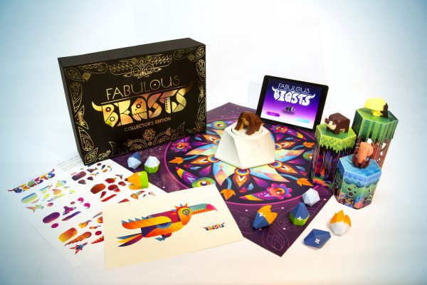 Packaging concept for Collector's Edition of Beasts of Balance stacking game